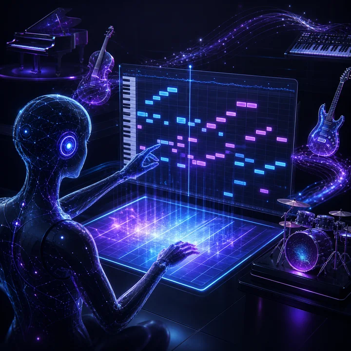 Step 2: AI Generates MIDI in Real-Time, Preview in Browser (Takes 10-30 Seconds)