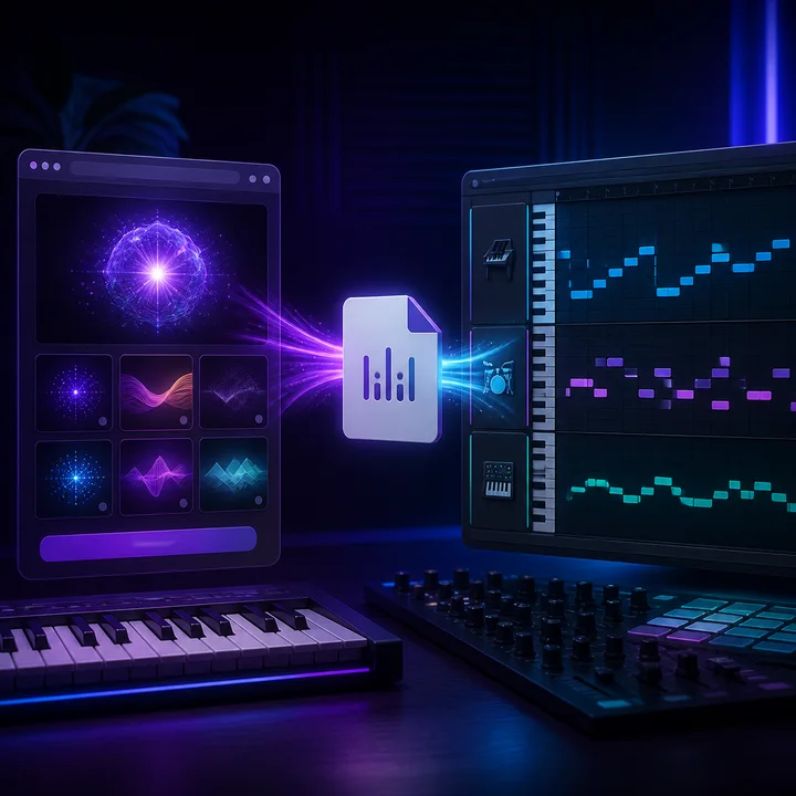 Step 3: Download MIDI File, Import Into Your DAW (Ableton, FL Studio, Logic, GarageBand)