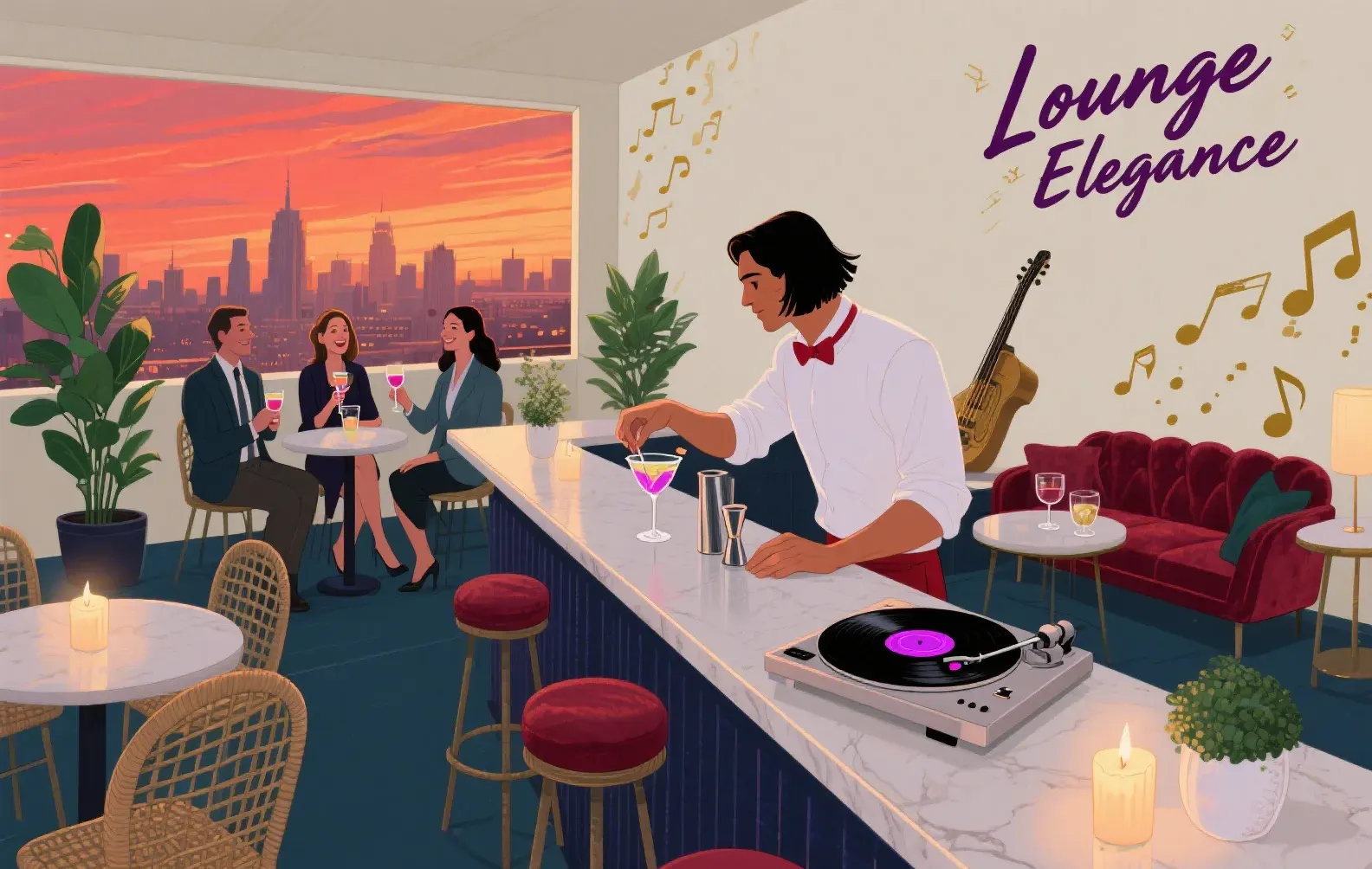 Lounge Music AI Generator - Sophistication Meets Relaxed Elegance - AI Music Generation